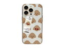 dparks Dparks ソフトクリアケース for iPhone 14 Pro poodle 背面カバー型 DS24152i14P