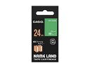 カシオ計算機 【5個セット】 カシオ計算機 ネームランドテープ 24mm 白文字 緑 XR-24AGNX5