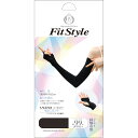 OTAFUKU GLOVE おたふく手袋 UV-3741 フィット指なし ロングブラック
