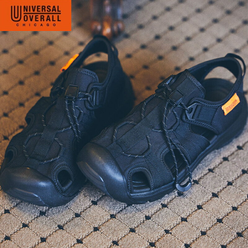 UNIVERSAL OVERALL ユニバーサルオーバーオール 【ユニセックス】UO32 【ブラック】 UO32176 サンダル ..