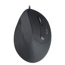 Digio Digio デジオ 有線 静音5ボタン BlueLEDエルゴノミクスマウス MUS-UKF208 ブラック MUS-UKF208BK(2)