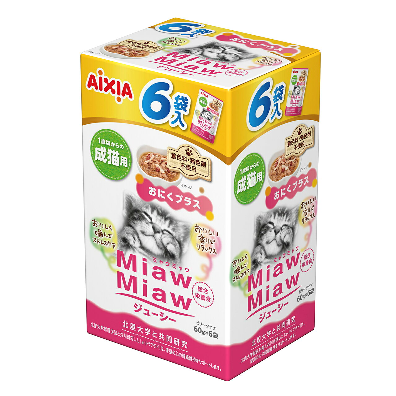 AIXIA アイシア MiawMiawジューシー6P おにくプラス 360g