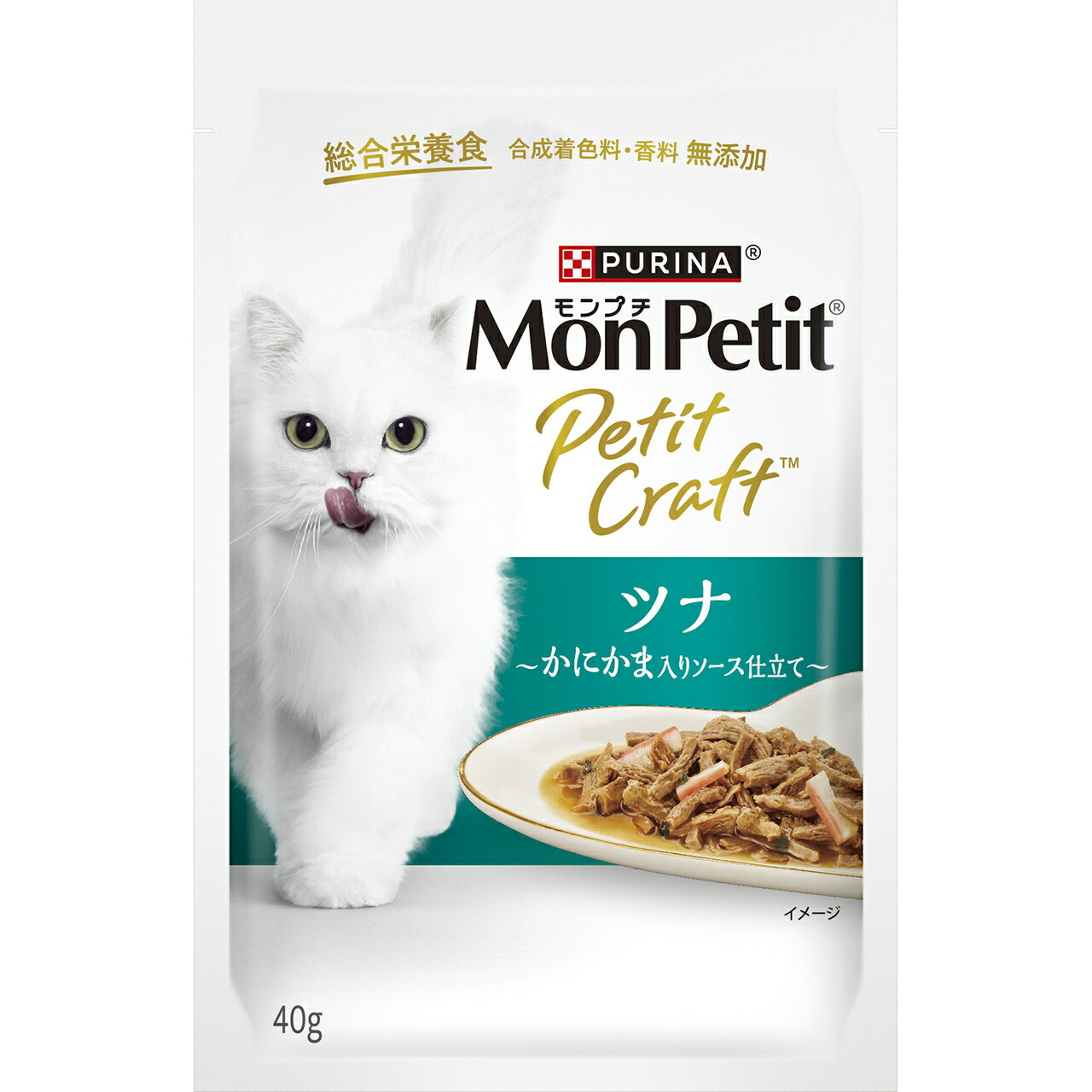 PURINA ネスレピュリナペットケア モンプチ プチクラフト ツナ かにかま入りソース仕立て 40g