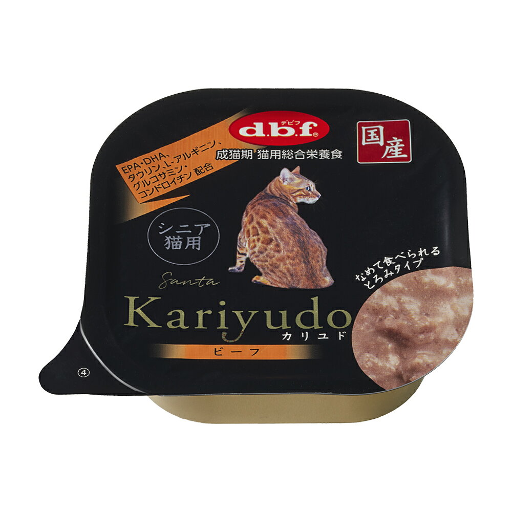 肉本来の味を感じられるようビーフをカットし、なめて食べられるとろみタイプに仕上げました。高齢期の健康に配慮して、グルコサミン・コンドロイチンを配合しています。 商品情報 原材料鶏肉、牛肉、鶏胸肉、鶏レバー、食物繊維、ポテトスターチ、食塩、EPA・DHA含有精製魚油、コンドロイチン蛋白複合体、グルコサミン塩酸塩、ミネラル類、増粘多糖類、ビタミン類、タウリン、L-アルギニン保証成分たんぱく質7.5％以上、脂質5.5％以上、粗繊維0.5％以下、灰分1.5％以下、水分85.0％以下、ナトリウム0.09％以下、カルシウム0.3％(標準値)、リン0.3％(標準値)、カリウム0.2％(標準値)エネルギー100kcal/100g賞味期限36ヶ月原産国または製造地日本 011620000　