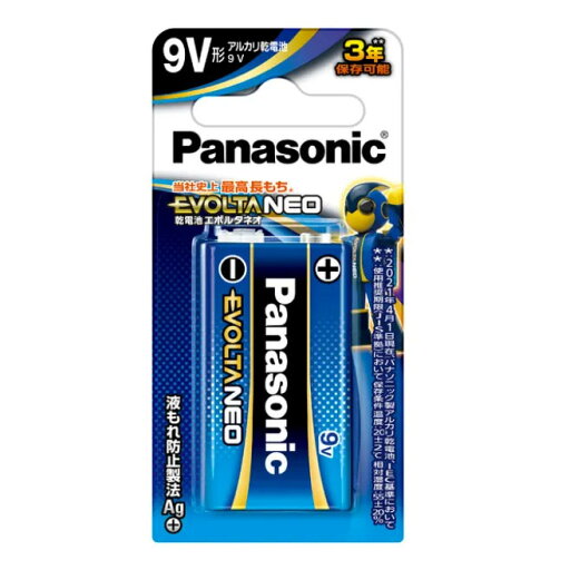 Panasonic パナソニック 6LR61NJ/1B 乾電池 エボルタNEO 9V形 Panasonic パナソニック 6LR61NJ/1B 乾電池 エボルタNEO 9V形