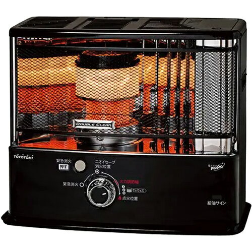 【台数限定！ご注文はお早めに！】 TOYOTOMI トヨトミ RC-W3624(B)反射型石油ストーブ「ダブルクリーン」