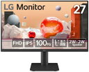 LG Electronics Japan 27インチフルHD液晶ディスプレイ (1920x1080/IPS/100Hz/チルト/高さ調整/3年保証) 27MS550-B 納期2〜3週間(2)