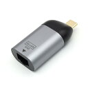 日本トラストテクノロジー USB Type-Cオス-RJ45メス変換アダプタ JTTCM-RJ45F(2)