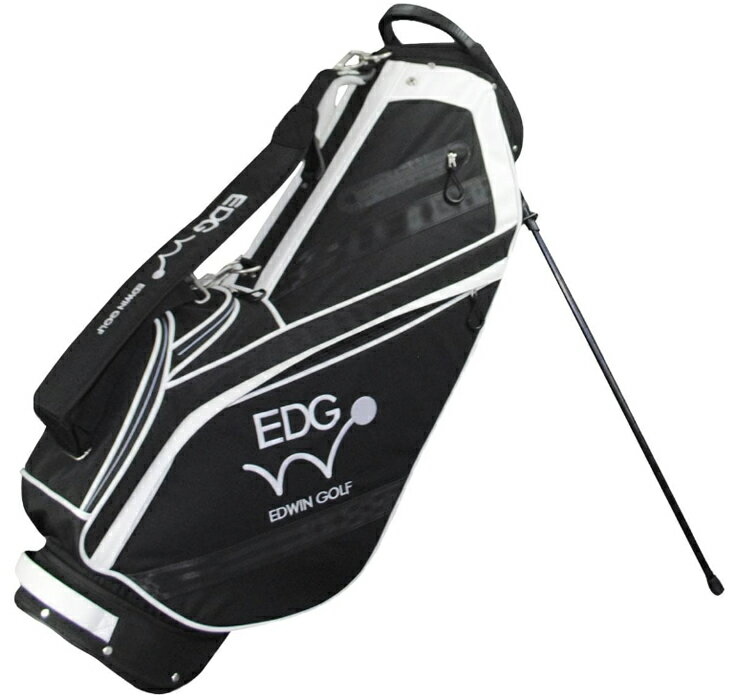 LEZAX/レザックス EDWIN GOLF 9.5型スタンドバッグ 【ブラック】 EDCB-3479