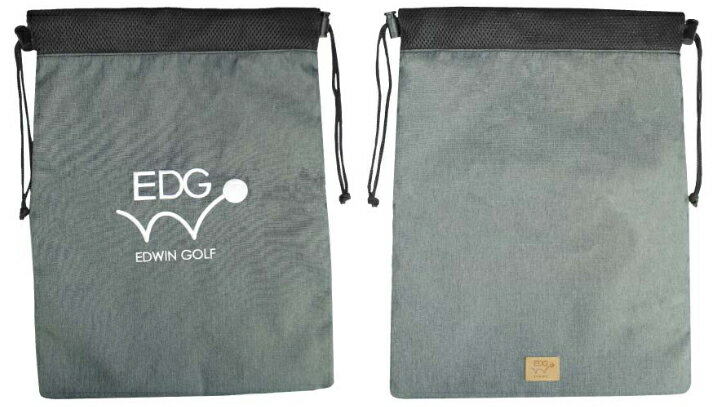 LEZAX/レザックス EDWIN GOLF シューズケース 【ダークグレー】 EDSC-3485