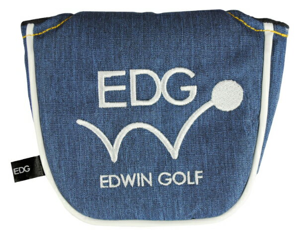 LEZAX/レザックス EDWIN GOLF パターカバー ネオマレット用 【ネイビー】 EDPC-3864