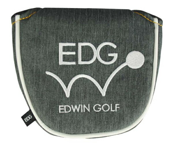 LEZAX/レザックス EDWIN GOLF パターカバー ネオマレット用 【ダークグレー】 EDPC-3864