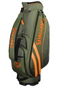 LEZAX/レザックス SPALDING 9.5型キャディバッグ 【カーキ】 SPCB-3467
