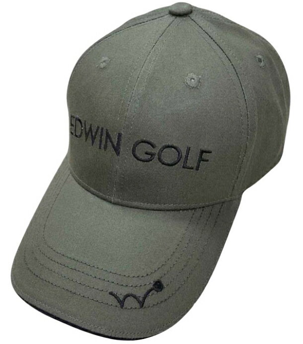 LEZAX/レザックス EDWIN GOLF ゴルフキャップ 【カーキ】 EDCP-3777
