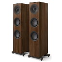 KEF JAPAN Q7 Meta Walnut(ウォールナット)3ウェイ・フロアスタンド型スピーカー (ペア) 【沖縄・その他の離島は配送できません】 【配送時間指定不可】【当店のKEF製品は国内正規代理店品です】