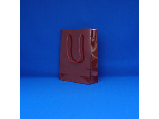 シモジマ HEIKO 紙袋 ブライトバッグ MM エンジ 1枚 幅185×マチ65×高240mm 006138302