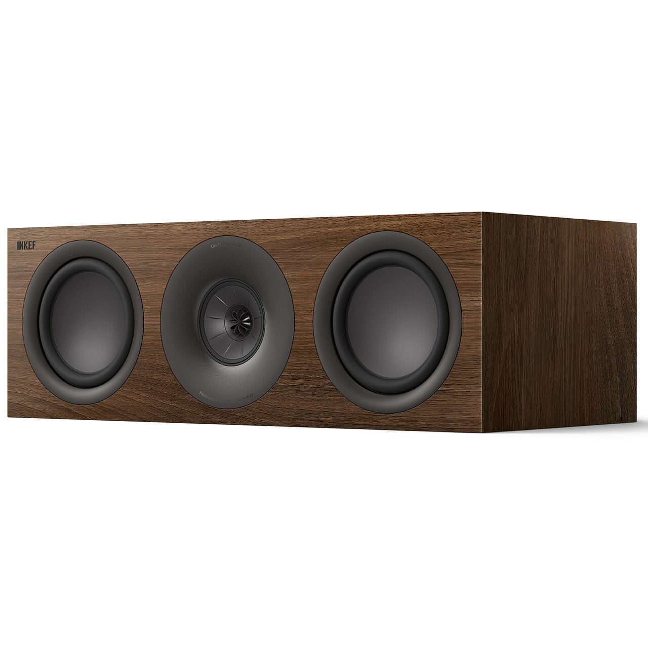 KEF JAPAN Q6 Meta Walnut (ウォールナット) 3ウェイ・センター・チャンネル・スピーカー 【当店のKEF製品は国内正規代理店品です】