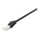 BUFFALO バッファロー ツメ折れないCat6 LANケーブルやわらか 1m ブラック BL6TNY10BK