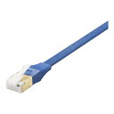 BUFFALO バッファロー ツメ折れないCat7 LANケーブルフラット 0.5m ブルー BL7TF05BL