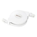 BUFFALO バッファロー ツメの折れないCat6LANケーブル巻取式2.5m ホワイト BL6TM25WH