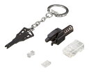 BUFFALO バッファロー Cat6対応ロック付きLANコネクター 10個入り BLACL610