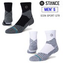 STANCE スタンス 【ユニセックス】アイコン スポーツ QTR【L(25.5-29.0cm)】A459A21SQB ICON SPORT ロゴマン バスケットボール NBA ソックス(4)