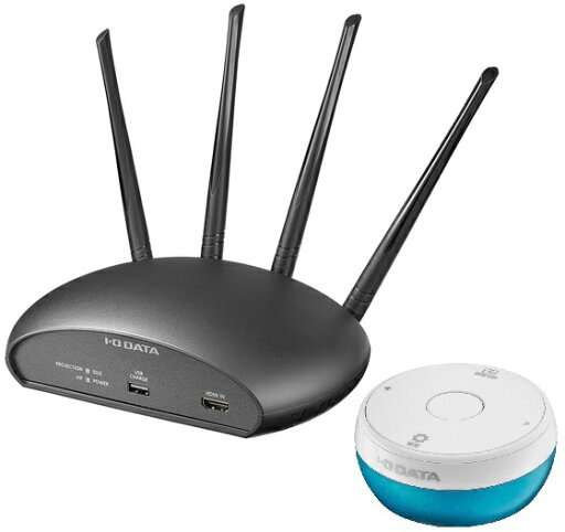 I・O DATA アイ・オー・データ機器 タッチバック機能搭載 Wi-Fi HDMIアダプター 4K対応モデル 親機・子機セット WHD-4KTR1 I・O DATA アイ・オー・データ機器 タッチバック機能搭載 Wi-Fi HDMIアダプター 4K対応モデル 親機・子機セット WHD-4KTR1