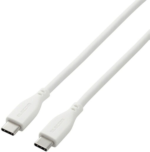 ELECOM エレコム USB Type-C to USB Type-Cケーブル/USB Power Delivery対応/なめらか/1.0m/ホワイト MPA-CCSS10WH ELECOM エレコム USB Type-C to USB Type-Cケーブル/USB Power Delivery対応/なめらか/1.0m/ホワイト MPA-CCSS10WH