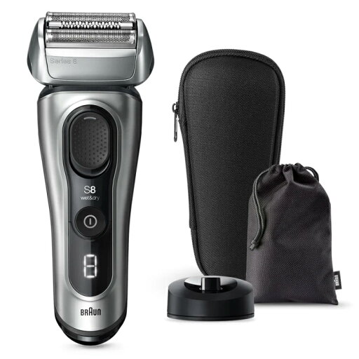 BRAUN ブラウン 8517s-V 電気シェーバー 充電スタンド&シェーバーケース付き シルバー BRAUN ブラウン 8517s-V 電気シェーバー 充電スタンド&シェーバーケース付き シルバー