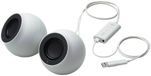 ELECOM エレコム PC用2.0chスピーカー/Stina/4.4W/USB接続/Bluetooth対応/φ3.5/ホワイト SP-P10CUBWH ELECOM エレコム PC用2.0chスピーカー/Stina/4.4W/USB接続/Bluetooth対応/φ3.5/ホワイト SP-P10CUBWH