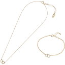 ★★★ミチコ ロンドン コシノ ダブルリングペンダント・ブレスレットセット ゴールド A-MLZS231015GD 【代引不可】【沖縄県及び離島には配送できませ...