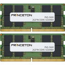 Princeton プリンストン PN5-5600-8GX2 ノートPC/小型デスクトップPC用 16GB(8GB 2枚組)DDR5-5600 262PIN SODIMM(2)