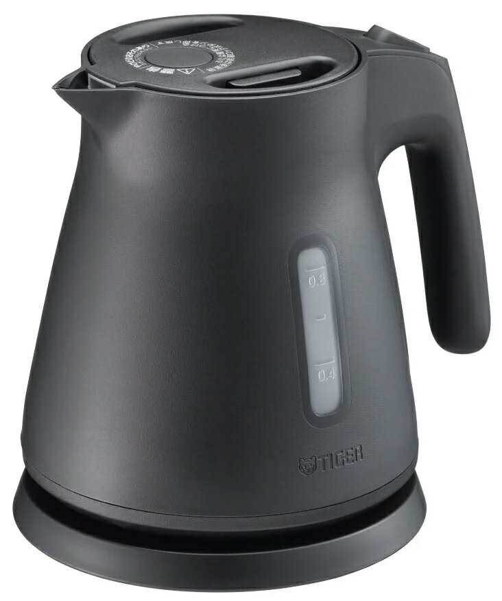 TIGER タイガー魔法瓶 PCS-A080-K(ブラック)　電気ケトル 0.8L 毎日使いやすい！スピード沸とう！カッ..