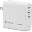 Princeton プリンストン Unitap USB-C×3ポート搭載 PD140W対応充電器 PPS-PD140C3