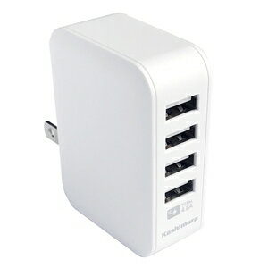Kashimura カシムラ AC充電器 4.8A USB4P IC WH AJ-598 Kashimura カシムラ AC充電器 4.8A USB4P IC WH AJ-598