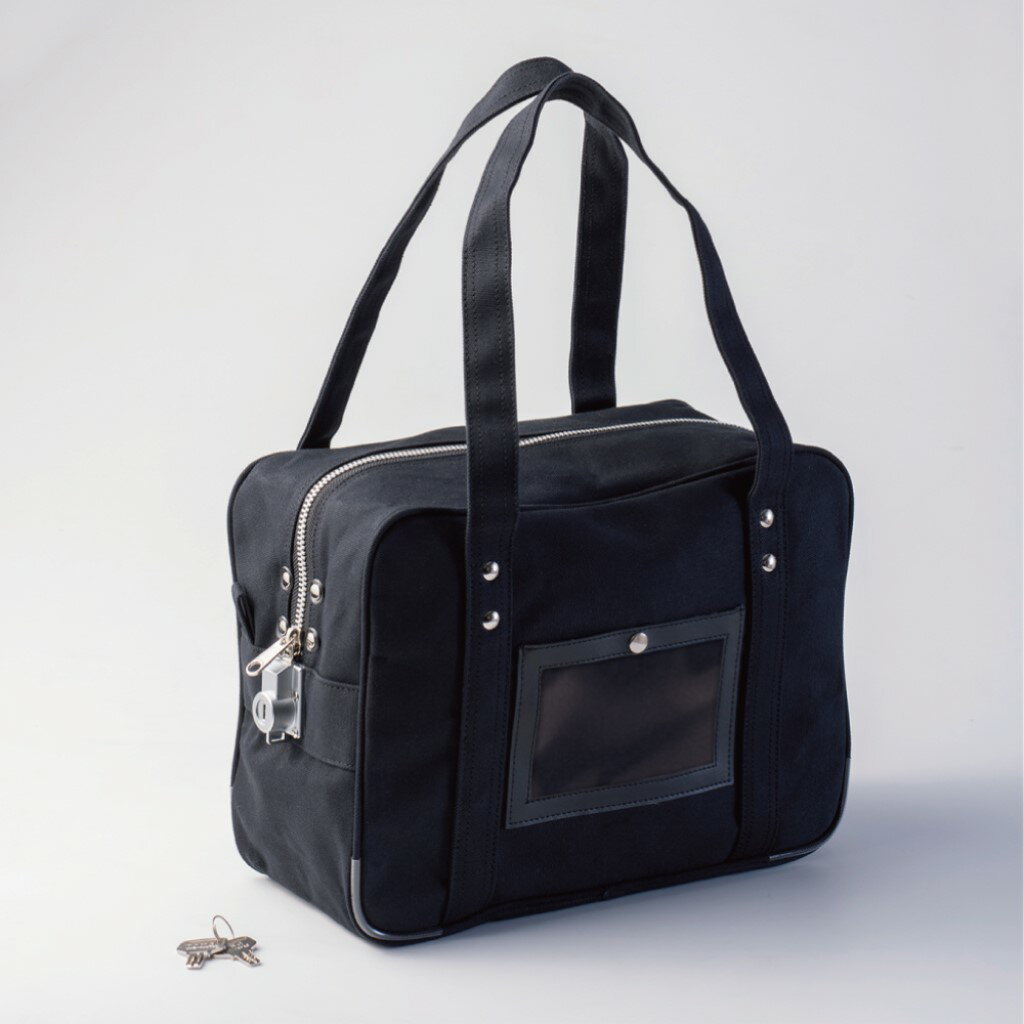 HISAGO ヒサゴ BGK03 鍵付きセキュリティバッグ A4用 ブラック