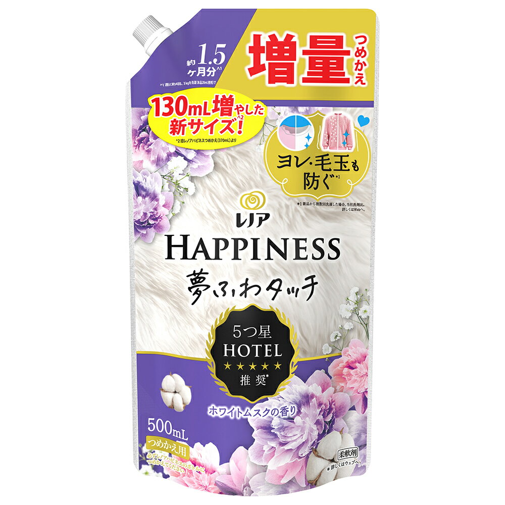 P&G プロクター・アンド・ギャンブル・ジャパン レノア ハピネス 夢ふわタッチ 柔軟剤 ホワイトムスク ..