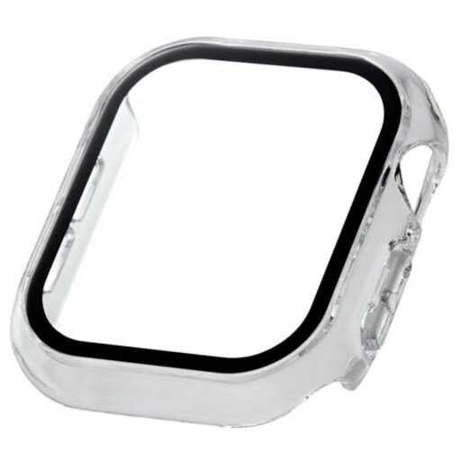ELECOM エレコム AW-24BFCGCR Apple Watch 42mm/フルカバーケース/プレミアムガラス/高透明/クリア ELECOM エレコム AW-24BFCGCR Apple Watch 42mm/フルカバーケース/プレミアムガラス/高透明/クリア
