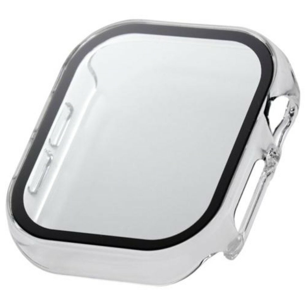 ELECOM エレコム AW-24BFCGOCR Apple Watch 42mm/フルカバーケース/プレミアムガラス/ゴリラ/高透明/クリア