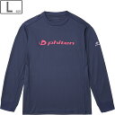 ファイテン Phiten RAKUシャツ 長袖 【ネイビー/ピンク】【Lサイズ】JG626005