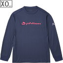 ファイテン Phiten RAKUシャツ 長袖 【ネイビー/ピンク】【XOサイズ】JG626007