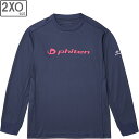 ファイテン Phiten RAKUシャツ 長袖 【ネイビー/ピンク】【2XOサイズ】JG626008
