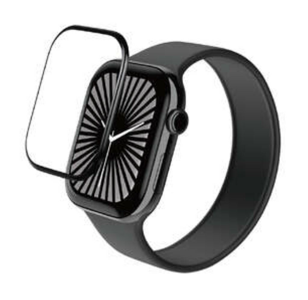 ELECOM エレコム AW-24BFLGARR Apple Watch 42mm/フルカバーガラスフィルム/スーパーAR/高透明/防指紋/貼付治具付