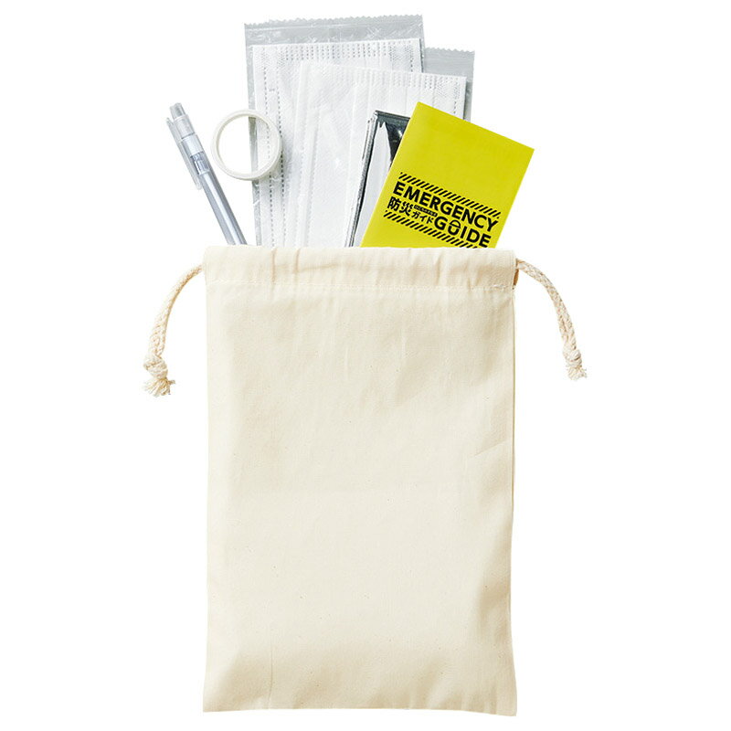 防災緊急6点セット 巾着タイプ TS-1803-008