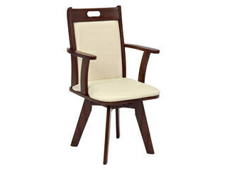 萩原 ハギハラ 回転ダイニングチェア(肘掛け付き) 1脚 ベージュ VC-7594BK メーカー直送 同梱不可 カード決済のみ対応 沖縄・北海道・離島お届け並びに時間指定不可