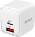 BUFFALO バッファロー PD20W対応AC充電器 C×1/A×1 2ポート ホワイト BSACPD2010C2WH(2)