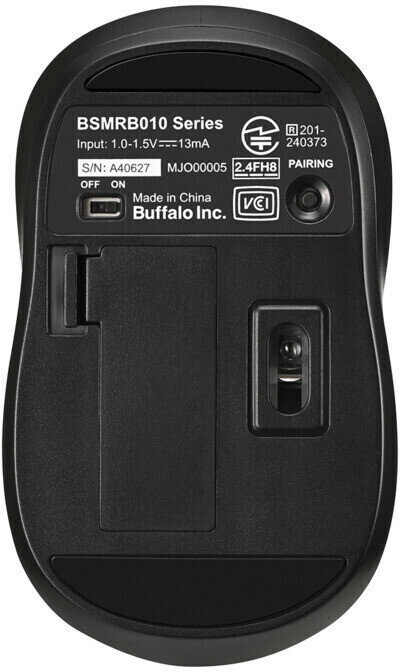 BUFFALO バッファロー Bluetooth5.0 3ボタンマウス ブラック BSMRB01BKZ