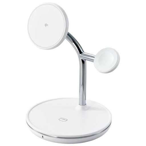 ELECOM エレコム W-MS08WH マグネットQi2規格対応ワイヤレス充電器/スタンド型/3in1/Apple Watch高速モジュール付き/MfA認証 ELECOM エレコム W-MS08WH マグネットQi2規格対応ワイヤレス充電器/スタンド型/3in1/Apple Watch高速モジュール付き/MfA認証