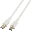 ELECOM エレコム USB Type-C to USB Type-Cケーブル/USB PD対応/100W対応/なめらか/1.0m/ホワイト MPA-CC5PSSA10WH(2)