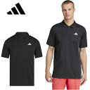 adidas アディダス 【メンズ】クラブテニス ポロシャツ KUE69 【ブラック】 テニス テニスウェア ポロシャツ ポロ スタイリッシュ 2つボタンプラケ...